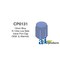 A & I Products 13mm Blue R-134a Low Side Valve Port Cap OEM & Aftermarket (5 pack) 4" x1.5" x2" A-CP0131 - alternate 3